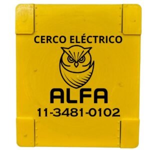 Cartel Peligro Reglamentario Cerco Eléctrico x 1 unidad