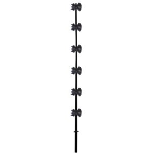 Poste Intermedio Con 6 Aisladores Regulables Cerco Eléctrico