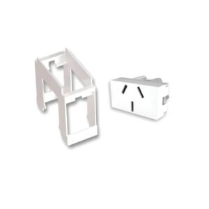 Toma 10a Para Riel Din  Blanco